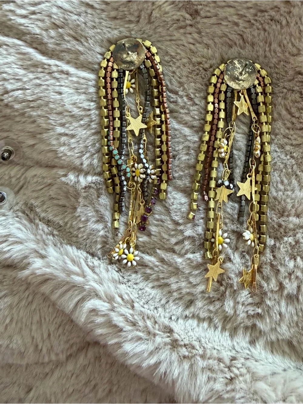 Feed me gems / hair candy by Han OG star flower statement rhinestone earring